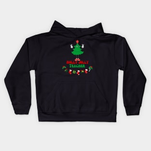 Christmas teacher Kids Hoodie